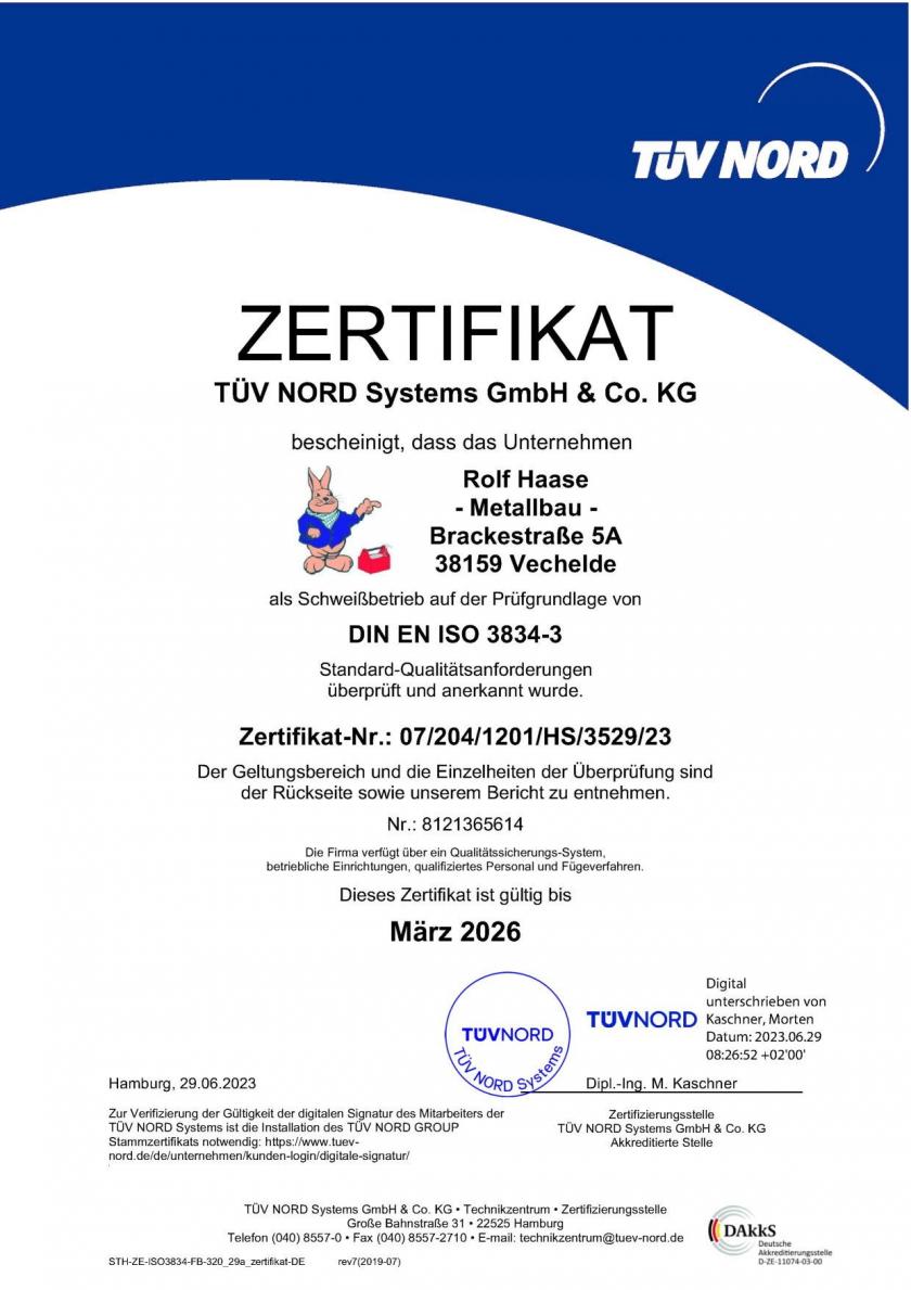 Zertifikat